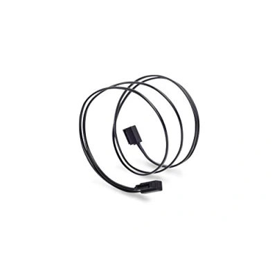Obrázek SilverStone SST CP11 500 SATA III 6 Gbps kabel, ultra tenký, o 90 úhlové přípojky, 50 cm, černý