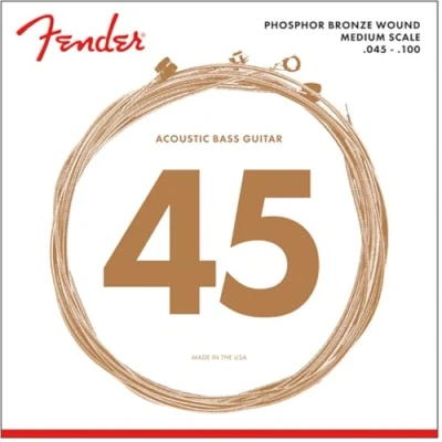 Obrázek Fender 7060 strun pro akustický bas, fosforový bronz, tloušťka 0,45 100, (4)