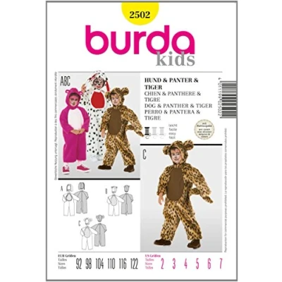 Obrázek Střihová předloha Burda 2502 vel. 92 122