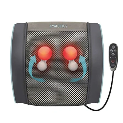 Obrázek Gel masážní polštář House of Marley HoMedics nabíjecí, cílená, hloubkově účinná masáž Shiatsu s gelovou technologií a akumulátorem, mnohostranně použitelný, tepelnou funkcí