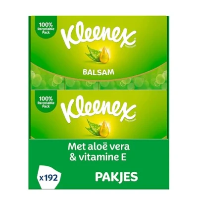 Obrázek Kleenex Kapesníky Balsam, balení 16 (12 x 9 pláten)