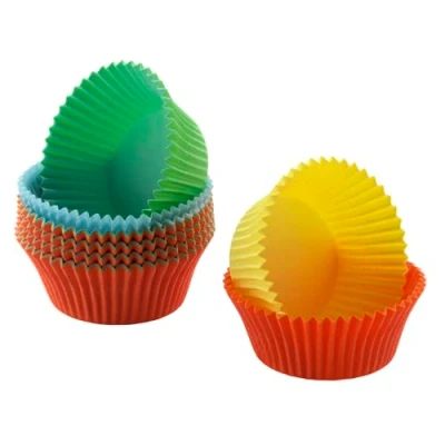 Obrázek Original Kaiser Inspirace mini formičky na muffiny muffiny, 150 kusů, barevné, malé 4,5 cm, papír ve tvaru minimuffinů, papírové nepromazávající, ideální pro sladké a slané