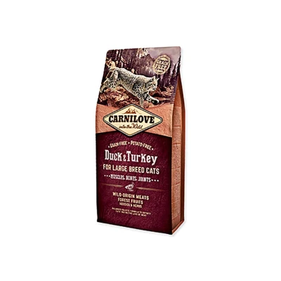 Obrázek CARNILOVE Cat Duck &amp; Turkey for Large Breed Cats Muscles, Bones, Joints 6kg