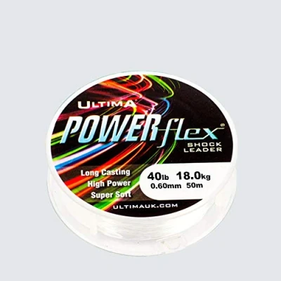 Obrázek Ultima Powerflex Hohe Festigkeit Schlagschnur 50m Spule, Transparent, 0.65mm 50.0lb/23.0kg