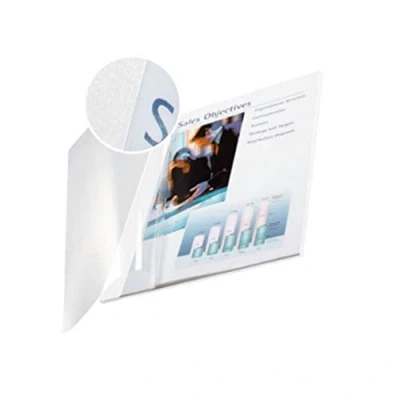 Obrázek Leitz 73980001 desky na knihu impressBIND, Soft Cover, A4, 3,5 mm, 10 kusů, bílá