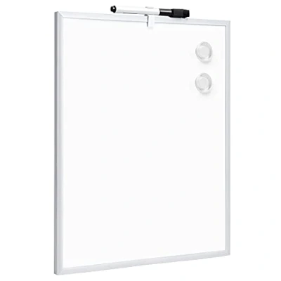 Obrázek Amazon Basics Magnetická bílá tabule, hliníkový rám, omyvatelný za sucha, 27,9 cm x 35,6 cm,