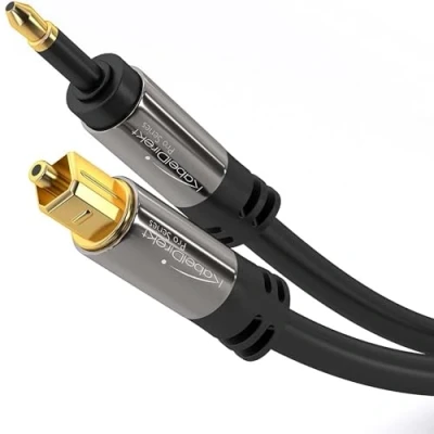 Obrázek KabelDirekt TOSLINK Optický digital audio kabel