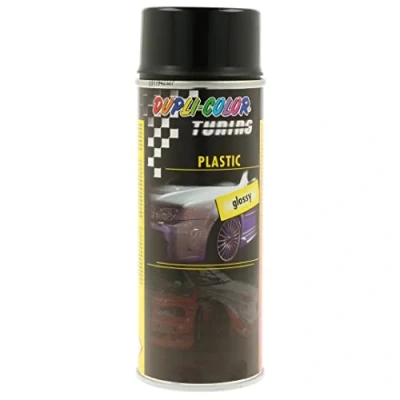 Obrázek DUPLI COLOR 758461 Plastic RAL 9017 schwarz glänzend 400 ml