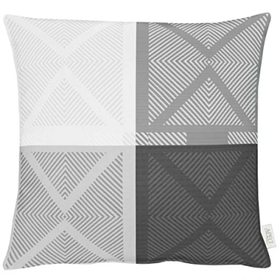 Obrázek Apelt povlak na polštář, Polyester, Bílá/Šedá, 49 x 0,5 cm