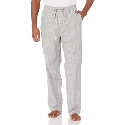 Obrázek Amazon Essentials Herren Gewebte Pyjamahose, Gerade Geschnitten, Grau Karomuster, XL