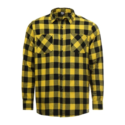 Obrázek Urban Classics Checked Košile, Muži, Velikost: 5XL, Honey/black