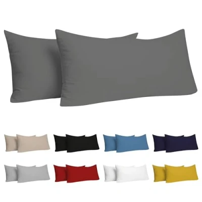 Obrázek Dreamzie povlak na polštář 40 x 70 (sada se 2) 100% žerzejová bavlna 150 g/m2 cm odolný a hypoalergenní