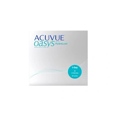 Obrázek ACUVUE denní čočky OASYS 1 Day pomáhají snižovat pocit unavených a suchých očí kontaktní s 5 dpt BC 8.5 UV ochrana &amp; komfortní při nošení 90 čoček