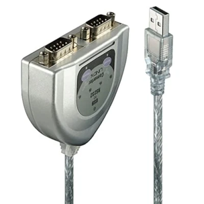 Obrázek LINDY 42889 USB na 2 Port sériový konvertor, stříbrný