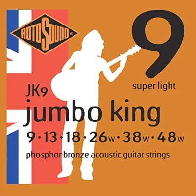 Obrázek Rotosound Fosfor bronzové struny pro akustické kytary, síla Super Light 9 13 18 26 38 48