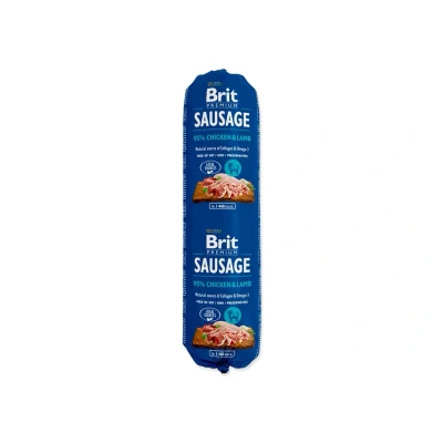 Obrázek BRIT Sausage Chicken &amp; Lamb 800g
