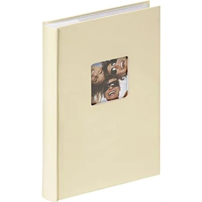 Obrázek walther design Fotoalbum krémové 300 fotografií 10 x 15 cm album na poznámky s vyraženým krytem, Fun ME 111 H