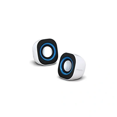 Obrázek Atlantis Land SoundPower 410 5W Schwarz, Blau, Weiß Lautsprecher (1 Weg, 2.0 Kanäle, Verkabelt, 5 W, 60 2000 Hz, Weiß)