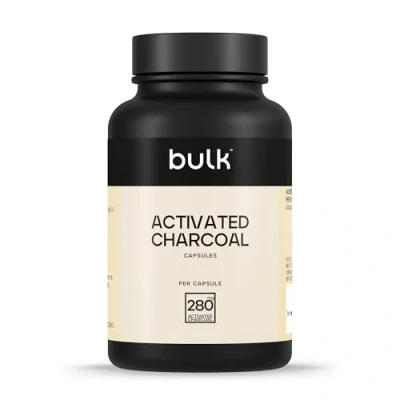 Obrázek Bulk Kapsle s aktivním uhlím, 280 mg, 60 tablet, 30 porcí, balení se může lišit