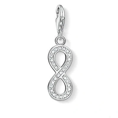 Obrázek Thomas Sabo Dámský elegantní přívěsek nejlepší maminka Best Mom Charm, Sterlingové stříbro diamant, Kubická zirkonie