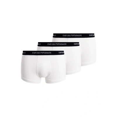 Obrázek Emporio Armani Stretch Trunk 3 PACK Boxerky, Muži, Velikost: XXL, White