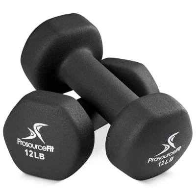 Obrázek ProsourceFit Neoprene Dumbbell Coated for Non Slip Grip, 12 lb