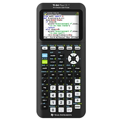 Obrázek Texas Instruments TI 84 Plus CE T Python Edition grafická kalkulačka (barevný displej) černá