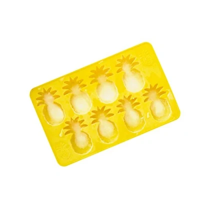 Obrázek Hoot ht pinapice Form für Eiswürfel in Ananas Silikon Gelb 22 x 3 14 cm