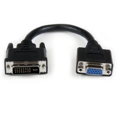 Obrázek StarTech.com Adaptér VGA na DVI Monitor 20 cm (15 pin) (zdířka) I (29 (konektor) Kabel VGA/ Dongle