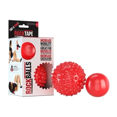 Obrázek Rock Tape Balls TWIN PACK (10 cm Textured/8 Smooth) AW17, , jednotná velikost, červená,