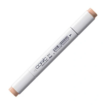 Obrázek COPIC Classic Marker Typ E 11, Bareley béžová, profesionální zvýrazňovač rozvržení, se širokou a jemnou špičkou