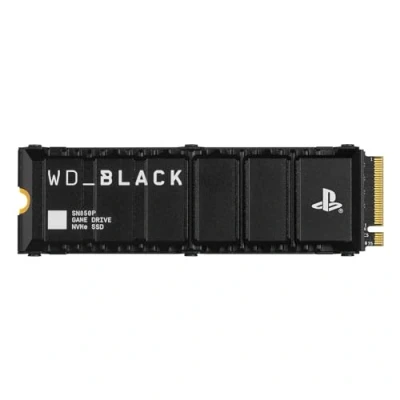 Obrázek WD_BLACK SSD disk 8 TB SN850P NVMe, oficiální licence pro konzole PS5, s rychlostí až 7 300 MB/s při čtení, M. 2 2280, exkluzivní chladič