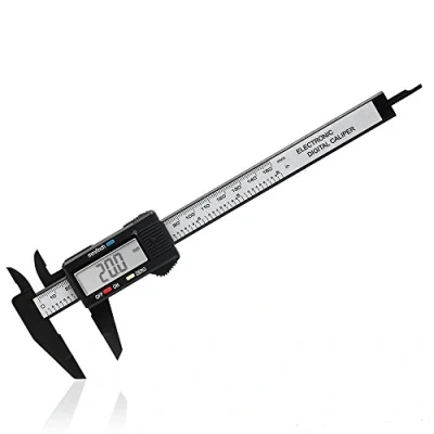 Obrázek Chizea Digitální posuvné měřítko, 150 mm klasické měřítko s velkým LCD displejem pro vnější, vnitřní a hloubkové rozměry, černé