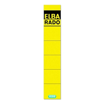 Obrázek ELBA 100420942 štítky Rado balení 10 ks úzkých a krátce samolepicí žluté