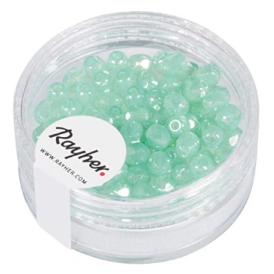 Obrázek Rayher 14200408 skleněná broušená perla, 4 mm Ø