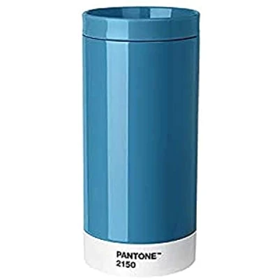 Obrázek Pantone Cestovní hrnek, ušlechtilá ocel, ABS, modrá, 2150,7,5 x 7,5 16,4 cm