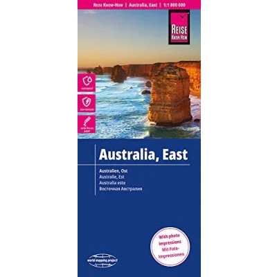 Obrázek Reise Know How Landkarte Australien, Ost / Australia, East (1:1.800.000): reiß und wasserfest (world mapping project)