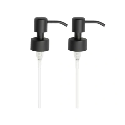 Obrázek Kapitan Edelstahl Seifenpumpe, Pumpkopf, Ersatzpumpe für 28 mm Gewinde Flasche Seifenspender (2, Schwarz)