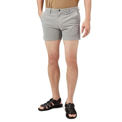 Obrázek Amazon Essentials Herren 13 cm Flatfront Chinoshorts mit hohem comfort in schmaler Passform (zuvor Goodthreads), Hellgrau, 28W