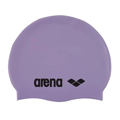 Obrázek ARENA Unisex klasická silikonová koupací čepice pro dospělé, parma/černá, jednotná velikost EU