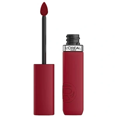 Obrázek L&#039;Oréal Paris Pečující rtěnka s matným finišem, pro zářivé barvy vydrží až 16 hodin, Infaillible Matte Resistance, č. 420 Le Rouge Paris?, 1x 5 ml
