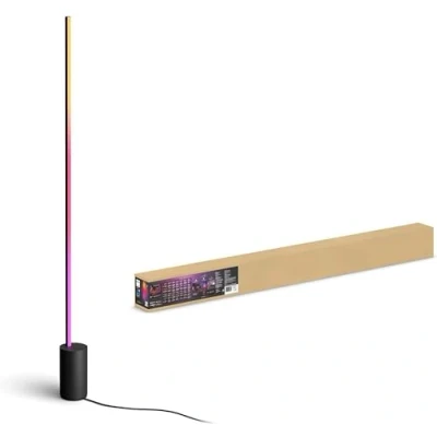 Obrázek Philips Hue Gradient Signe stojací lampa černá 1800 lm, 16 milionů barev a barevných přechodů, stmívatelná, regulovatelná přes aplikaci, kompatibilní s Amazon Alexa (Echo, Echo Dot)