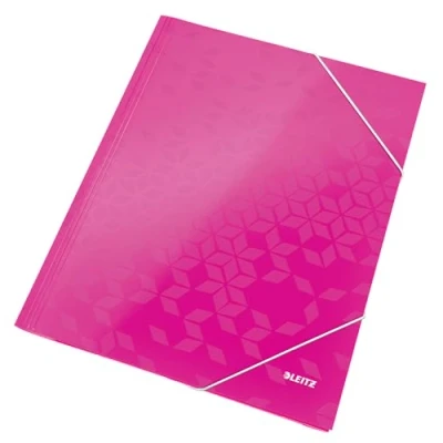 Obrázek Leitz 39820023 desky s rohovými upínacími deskami WOW A4 růžové metalické