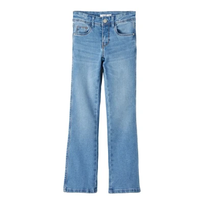 Obrázek Name it Nkfrose WIDE Džíny Straight Fit Medium blue pro děti, Velikost: 164,