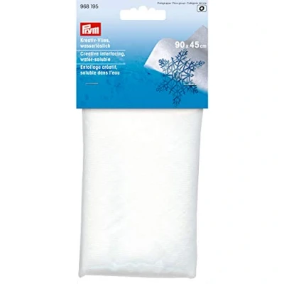 Obrázek Prym Kreativní netkaná textilie rozpustná ve vodě 90 x 45 cm bílá, polyester