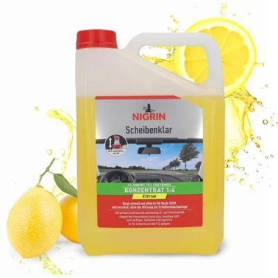 Obrázek NIGRIN Průhledný koncentrát 1: 4, litr, citrus, 3 litry, žlutý