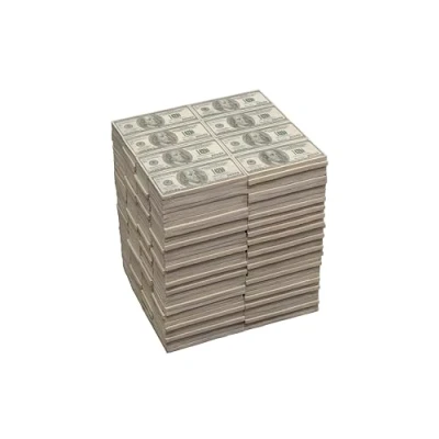 Obrázek Kare Design Hocker Dollar Grün, Sitzhocker, Beistelltisch, Hocker, Geldscheine, kleiner 38x31x27cm (H/B/T)