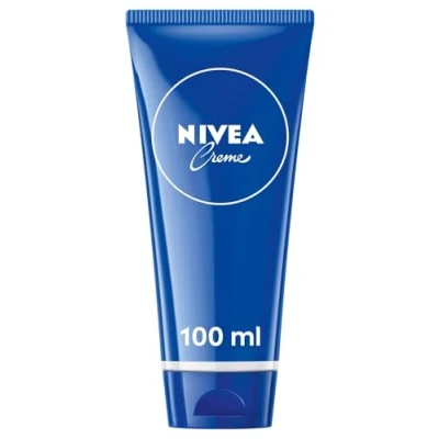 Obrázek NIVEA Creme Tube univerzální péče, klasický hydratační krém pro všechny typy pleti, bohatá péče o pleť s euceritem příbuzným k pokožce (100 ml)