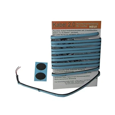 Obrázek FASI Unisex dospělí 2024229300 světelný kabel, černý, 8 x 5 cm