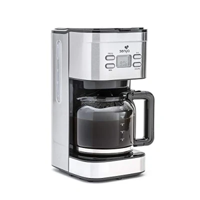 Obrázek Senya SYBF CM019 Kaffeemaschine, Stainless Steel, 1.5 liters, schwarz/Edelstahl